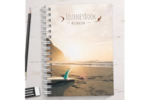 ‎KIPITAN Reisetagebuch Australien zum selberschreiben/als Geschenk - DIN A5 mit interaktiven Aufgaben und Challenges und Reise-Zitaten