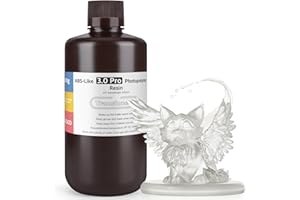 ELEGOO ABS-Like Resin 3.0 Pro, UV-Härtendes 3D Resin mit Hohe Präzision, Nicht Spröde, Nicht Giftig für LCD/DLP 3D Drucker Photopolymer Harz Clear 1000g