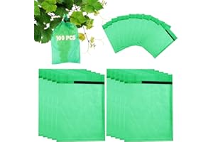 JWDMHSJ 100 Stück Traubenschutzbeutel 30×20cm Weintrauben Schutzbeutel, Obst Schutzbeutel Pflanzenschutznetz Gemüseschutznetz Garten Netzbeutel Schützen Weintrauben vor Wespen und Vögel