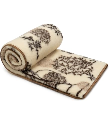ACUSHLA Coperta In Lana Merino 80% - 150x200 Cm, Marrone, Morbida E Calda Per Campeggio, Divano, Viaggi - Foto 3