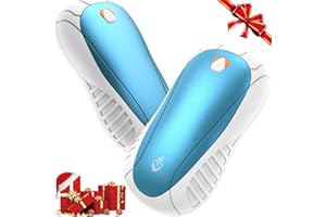 FANDLISS Calentadores de Manos Recargables, 2 Piezas 5200mAh 3-Fases Ajustes de Temperatura, Calentadores de Manos Portátiles y Convenientes para Regalos de Invierno, Golf, Camping, Caza