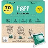 Flopp - Ecological Laundry Detergent Capsules | 70 Capsules | EU Label Ecolabel | Eco Capsules for Washing Machines White and