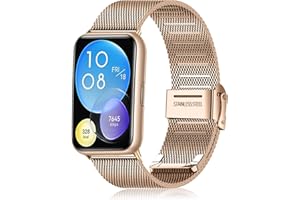 KoGiio Metalowy pasek kompatybilny z Huawei Watch Fit 2, regulowana bransoletka zastępcza ze stali nierdzewnej do Huawei Watch Fit 2, Huawei Watch Fit 2