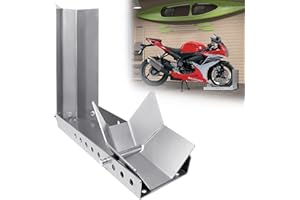 HENGMEI Rail d'aide au chargement de moto pour moto - Pince de roue avant - Support pour roue de 60 à 145 cm de largeur (1 pièce)