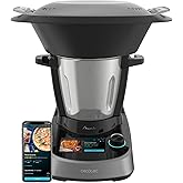 Cecotec Multifunktionsküchenroboter Mambo Touch, 1600 W, 37 Funktionen, 5-Zoll-TFT-Touchscreen mit integriertem Rezeptbuch, 3