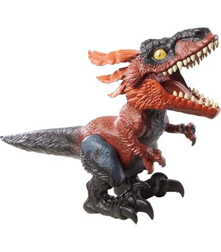 Figurine Jurassic World Ichthyovenator Attaque Rugissante - Articulée, 33 Cm, Avec Sons Et Réalité Augmentée, Pour Enfants 4 Ans+