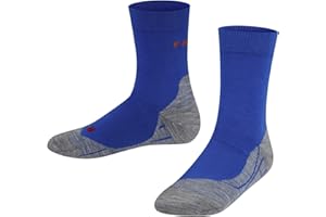 FALKE unisex bambini RU4 calzini da corsa imbottitura media antivesciche lunghezza a metà polpaccio vegani traspiranti asciugatura rapida cotone filo funzionale 1 paio