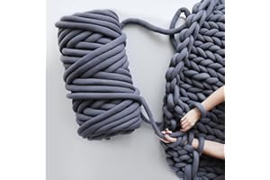 FIYSON Armstricken Wolle 500g/25m,Chunky XXL Wolles zum Handstricken,Chunky Yarn Schlauchgarn Häkelwolle,Bulky Armstricken Isländische Wolle, für Anfänger,Decken,Tasche,Handstrickgarn