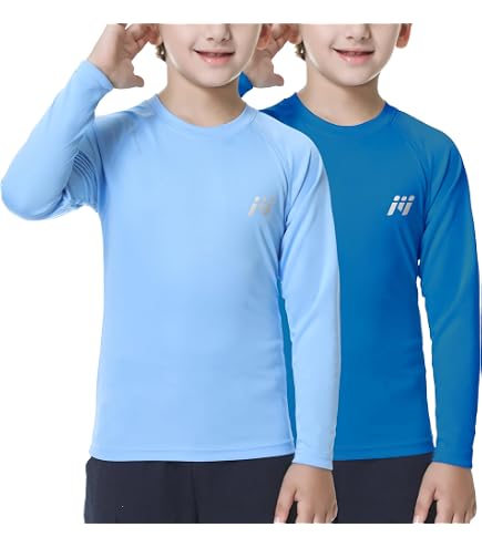Valcatch 4 Paia di Manicotti per Bambini e Maniche per Le Gambe da Basket Set di Maniche da Sole a Compressione Lunga Antiscivolo per Ragazzi Ragazze Giovani