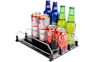 BingoHive Automatyczny Puszek Organizer do Lodówki Organizery do Lodówki Podajnik Puszek do Lodówki Organizator Puszek do Lodówki mieści 12 Puszek Piwa Soda Napój Bezalkoholowy 330ML 440ML 500ML