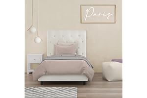 OnNuvo Letto Paris Matrimoniale 80 x 190 PARIS, Bianco, Marchio Italiano di Qualità, Doghe INDIPENDENTI Rinforzate, Materiali e Finiture PREMIUM, Sistema Doghe Antirumore, Montaggio Facile e Veloce