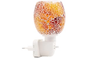 Candle-Brothers elektrische Duftlampe | Duftlampe Sunset | Aromalampe für Duftwachs | Nachtlicht für Steckdose | Duftlampe Keramik Weiß | Steckdosen Lampe für Büro, Schlafzimmer, Yoga