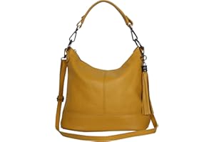 AMBRA MODA AmbraModa GLX09 Sac à main pour femme en cuir véritable