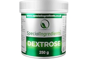 Special Ingredients Proszek dekstrozy 250 g najwyższej jakości proszek odpowiedni dla wegan i wegetarian. Bez GMO, bezglutenowy, nienapromieniowany - plastikowy pojemnik nadający się do recyklingu