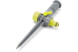 REHAU Arroseur circulaire avec piquet - Portée d'arrosage jusqu'à 5 m - Arroseur pour petites surfaces jusqu'à 78 m².