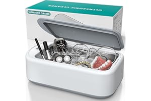 Singphere Nettoyeur Ultrasons – Nettoyeur Ultrason 48 kHz avec Réservoir 650ml, Nettoyage Profond 360° (2 Niveaux), Idéal pour Lunettes, Bijoux, Appareils Dentaires et Plus