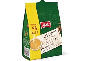 ‎MELITTA Melitta Auslese klassisch gemahlener Röstkaffee in Kaffee-Pads 48 Pads, Kaffeepads für Pad-Maschine, starke Röstung, geröstet in Deutschland