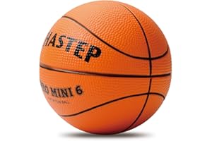 Chastep Mini-Basketball, Frottee, 6", für Kinder, weich und federnd, ohne Gefahr zum Spielen drinnen oder draußen (Orange)