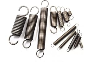 Pilang Zxxin-Zugfeder, Verlängerungsfeder, 2 stücke, Stahl-kleine Spulen-Zugfeder mit Haken mit Haken 2 mm Drahtdurchmesser * 17mm Durchmesser * (60-200) mm Länge, Industrielle Feder