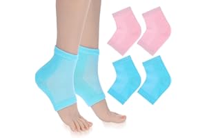 YUXIANLB 2 Paar Feuchtigkeitsspendende Fersensocken Gel Fersen Socken mit Aloe Vera-Extrakt angereichertes Gelfutter Socken Weiche Lüften Gel Ferse Sockens Offene Zehensocken für Trockene Harte Gerissene