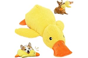 JIAHUADE Anti Stress Ente Hund,Interaktives Hundespielzeug Unzerstörbar,Quietschspielzeug Hund Kuscheltier,Anti Stress Ente Für Hunde,Dog Toys für Kleine,Quietschendes Plüsch-Spielzeug für Kleine Mittlere