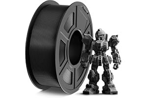 TECBEARS PETG Filament 1,75 mm, bardziej wytrzymały filament PETG do drukarki 3D, dokładność pomiaru +/- 0,02 mm, kompatybilny z drukarkami FDM, czarny, 1 kg/szpula