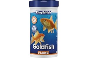 King British | Copos para Goldfish 28g: Alimento Completo con multivitaminas, Ingredientes Naturales para Goldfish y Otros Peces de Agua fría