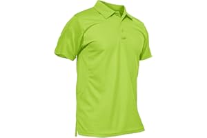 KEFITEVD Polos Transpirables para Hombre al Aire Libre Manga Corta Secado Rápido Camisetas de Camping