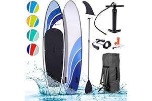 Planche de Sup BRAST Vague | Set de Stand Up Paddle Gonflable | 300-365cm de Nombreux modèles | Garantie 5 Ans | y Compris Accessoires spéciaux | 2in1 Paddle Kayak Seat Action Cam Mount Foot Strap