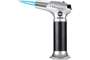 Aurora & Tithonus Torche01 Soplete de Cocina con Llama Ajustable (Gas butano no Incluido), Metal