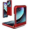 Foluu for Motorola Razr 40 Ultra Case 2023, Moto Razr 40 Ultra Slim Phone Case, Premium Thin Full Protection Matte PC with Non-Slip Grip Protective Cover for Motorola Razr 40 Ultra 2023 (Red)
