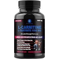 GLOWSIK L-Carnitine L- Tartrate 1000 mg weight loss fat burner supplements 90 capsules