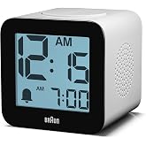 Braun BC25WP dijital &ccedil;alar saat, erteleme fonksiyonu, pozitif LCD ekran, konuşulan ayar se&ccedil;enekleri ve y&uuml;kselen sinyal sesi, 