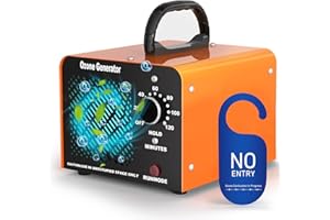 FWIULL Ozone Generator 30000 mg/h, Tragbares Ozongenerator für Wohnung und Auto, 300㎡ Ozongerät Luftreiniger und mit 120 Min Timer, Ozon O3 Ozonisator, Hochleistungs-Ozongenerator für Haustiere,Gewerbe