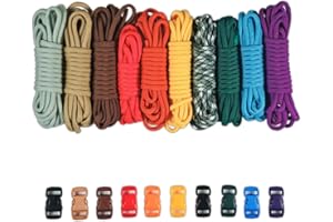 PARACORD PLANET Kit de Bricolage en paracorde de Type III avec Boucles de 250 kg