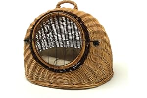 Prestige Wicker Igloo Pet Carrier Basket House, Extra Large