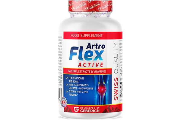 Artroflex Active – Soutien Articulaire et Mobilité – avec Glucosamine, MSM et Boswellia – 30 gélules – Complément Alimentaire