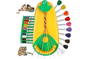 Plunack Kit Bracciale Dell'Amicizia, Kit Braccialetti Fai da Te Bambina 6-12 Anni, Giocattoli Regalo Artigianali Intrecciati, Regali di Natale Creativi Bambina 6 7 8 9 10 11 12 Anni