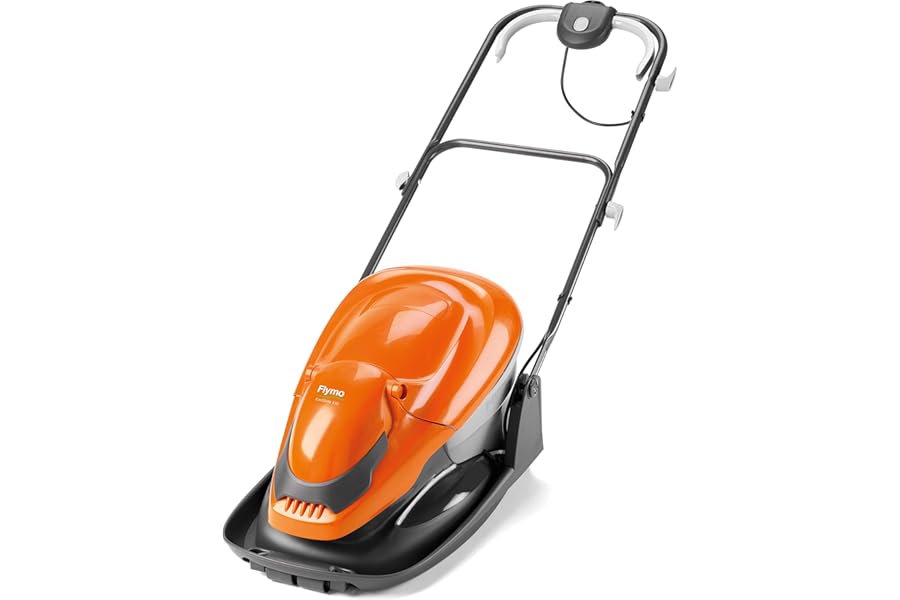 Flymo EasiGlide 330 Hover Collect Lawn Mower - 1700W Motor, 33cm Cutting Width, 20 Litre Grass Box, Folds Flat, 10m Cable Length