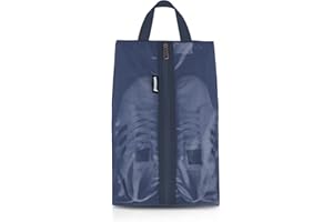Prezon Borsa per Scarpe da Viaggio, in rete TPU impermeabile, robusta chiusura lampo YKK, resistente allo sporco, organizer per scarpe con cerniera per il viaggio o la conservazione a casa