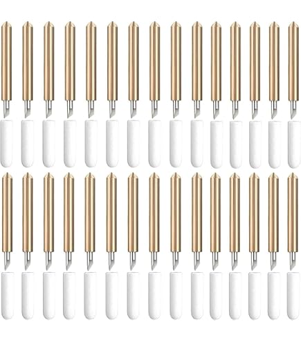 Cricut Premium Fijnpuntsnijblad, vervangend snijmes, verbeterd ontwerp, voor lichte tot middelzware materialen, voor gepersonaliseerd knutselen, compatibel met Cricut Maker & Explore Machines, 5 stuks