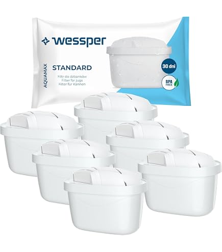 Cartouches Filtrantes Wessper 10 Pièces - Filtres à Eau Charbon Actif & Résine, Compatibles Brita Maxtra, Aquaphor, Philips, Pearlco - Eau Pure Et Délicieuse