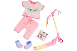 Our Generation Owl be Cruisin' strój – Deluxe zabawkowy skuter i zestaw odzieży dla lalek 45 cm, 5-częściowy zestaw odzieży i akcesoriów