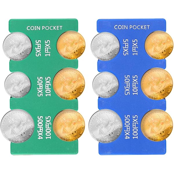 2pcs Japanese Yen Coin Holders, Plastic JPY Coin Collector
