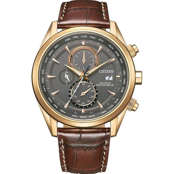 Orologio Citizen Uomo AT8110-61E - Eco-Drive, Radiocontrollato, Cronografo, Vetro Zaffiro, 10 ATM
