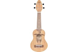 Ortega Guitars Ukulélé Sopranino Gaucher – Acoustique – Série Keiki K1 – Okoumé, Naturel (K1-MM-L)