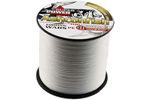 Ashconfish Braided Fishing Line- 8 Strands Super Strong PE Fishing Wire-100M/300M/ 500M/1000M/1500M/2000M(109/328/547/1093/1640/2187Yards)- 6lb to 300lb Abrasion Resistant-Zero Stretch-Multiple Colors