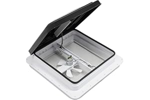 Czyurachel Ventana de caravana de 42 x 42 cm, tragaluz, tragaluz, tragaluz con monitores, Wnmobil, tragaluz, autocaravana