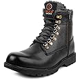 Bacca Bucci SNOWMAN Original 7-Eye Genuine Leather water proof ankle Snow boots for Men-With FUR
