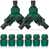 Quality Ferreteria Plus M292599 – Wasserhahn-Abzweigung 1 Zoll, Mit 3/4 Zoll Ausgängen Und Rapidokupplung